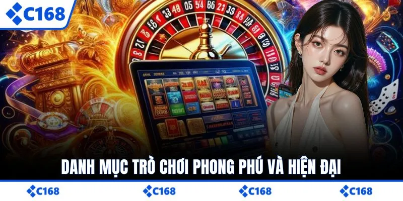 Danh mục trò chơi phong phú và hiện đại